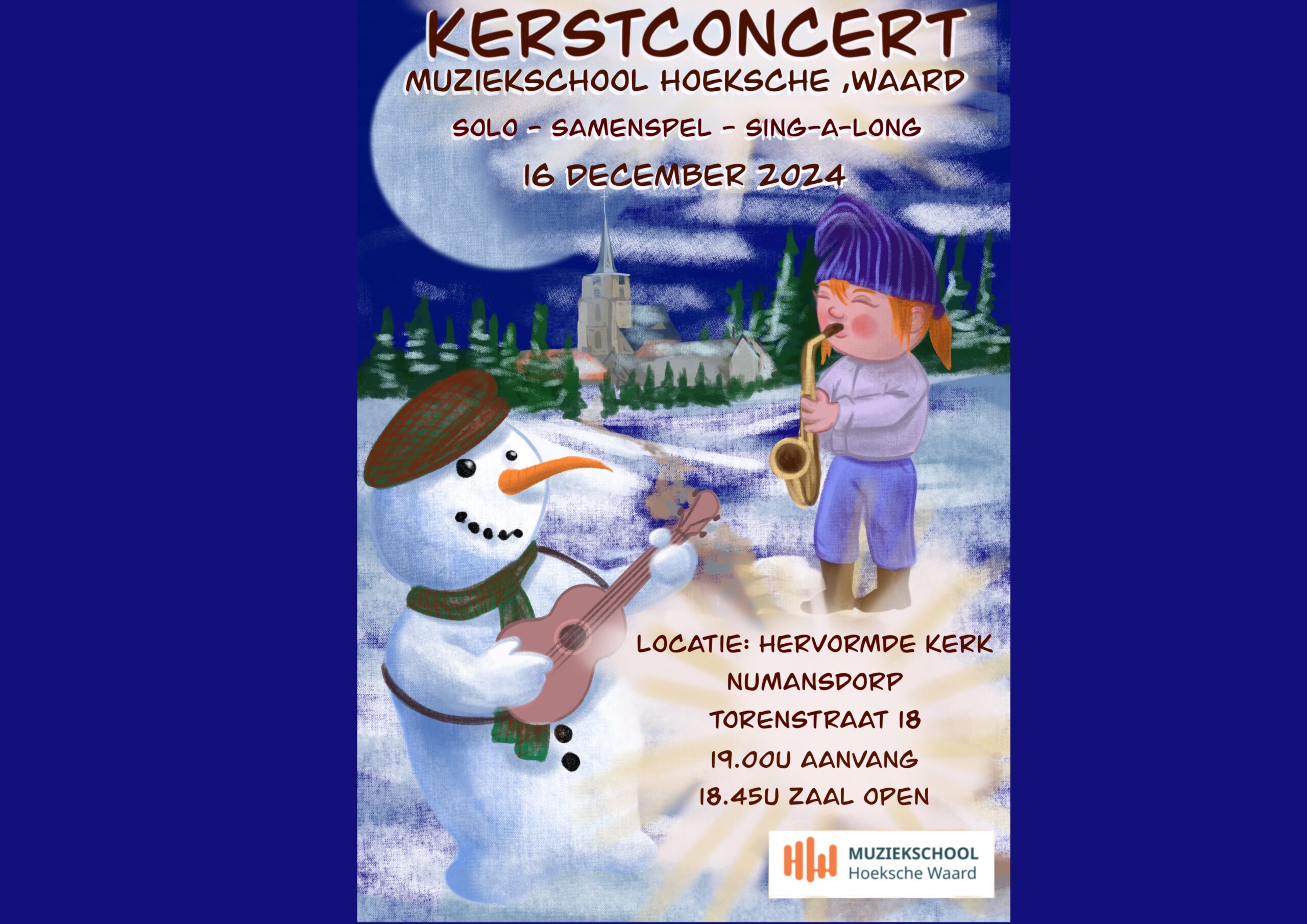 Begeleidende afbeelding Kerstconcert Muziekschool Hoeksche Waard