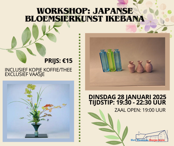 Begeleidende afbeelding Japanse bloemsierkunst Ikebana workshop