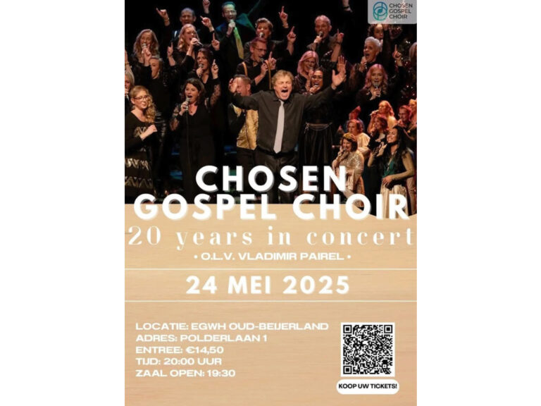 Begeleidende afbeelding Jubileumconcert ‘Chosen: 20 Years in Concert’