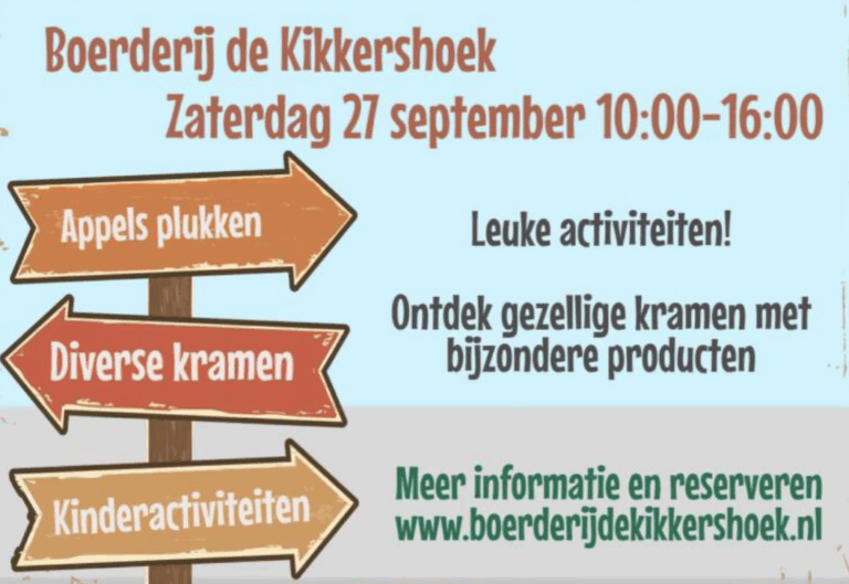 Begeleidende afbeelding Feestelijk Oogstfeest bij Boerderij de Kikkershoek!