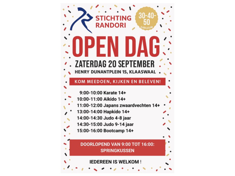 Begeleidende afbeelding Open Dag Stichting Randori