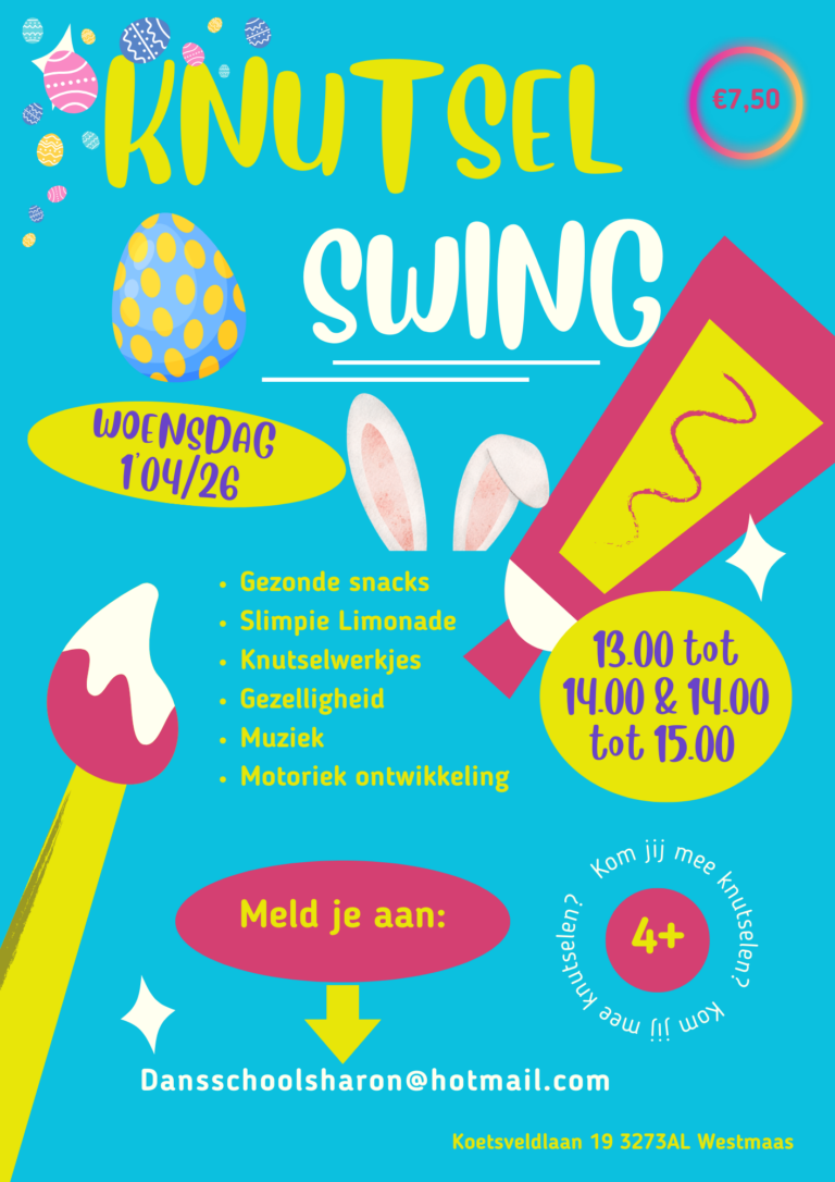 Begeleidende afbeelding KnutselSwing Westmaas // 01/04